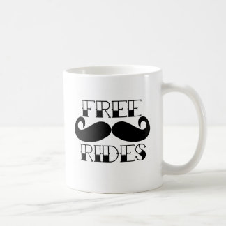 Free Mustache Rides Coffee Mug