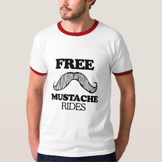 free mustache rides shirt