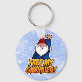 free my gnomies keychain