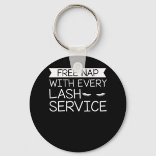Free Nap Lash Service Makeup Lashes Keychain