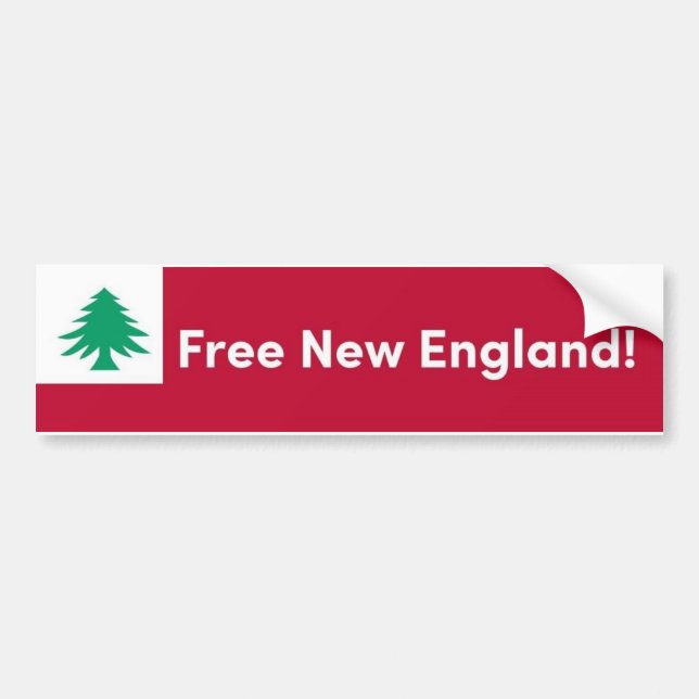 Free New England Bumper Sticker (Front)