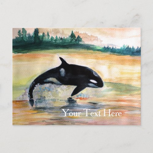 Free Orca Whale Postcard