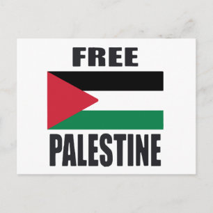 Free Palastine Holiday Postcard