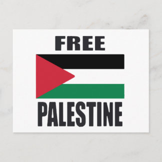 Free Palastine Holiday Postcard