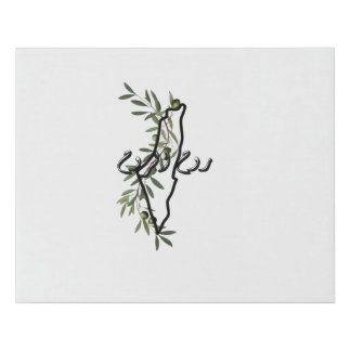 free palestine روح الروح faux canvas print