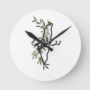 free palestine روح الروح round clock