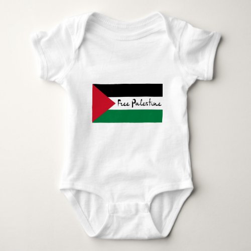 Free Palestine _ فلسطين علم  _ Palestinian Flag Baby Bodysuit