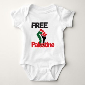 Free Palestine - فلسطين علم  - Palestinian Flag Baby Bodysuit by ZazzleArt2015 at Zazzle