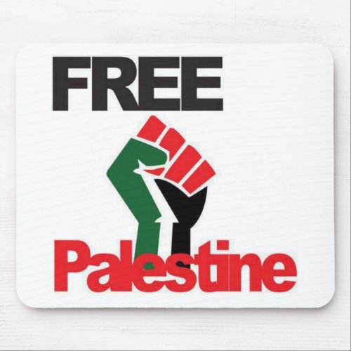 Free Palestine _ فلسطين علم  _ Palestinian Flag Mouse Pad