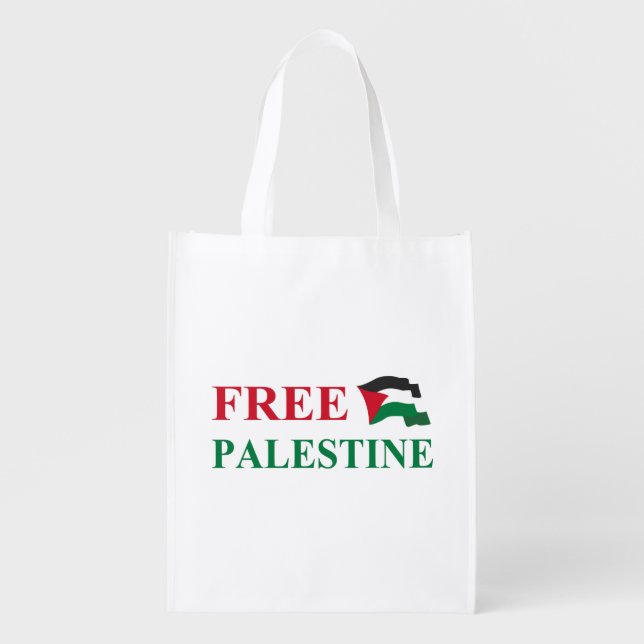 free palestine #2 grocery bag (Front)