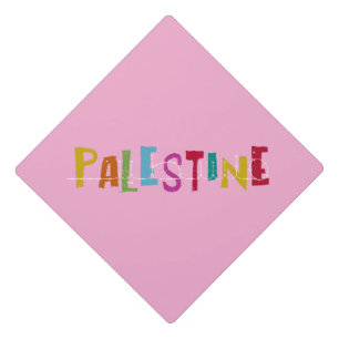 Free Palestine ARABIC NAME Graduation Cap Topper