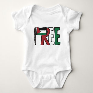 Free Palestine Baby Bodysuit