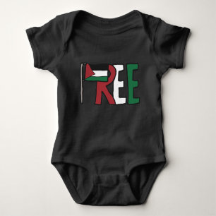Free Palestine Baby Bodysuit