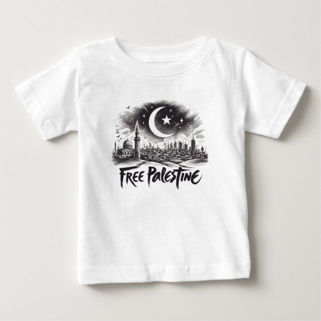 Free palestine  baby T-Shirt (Front)