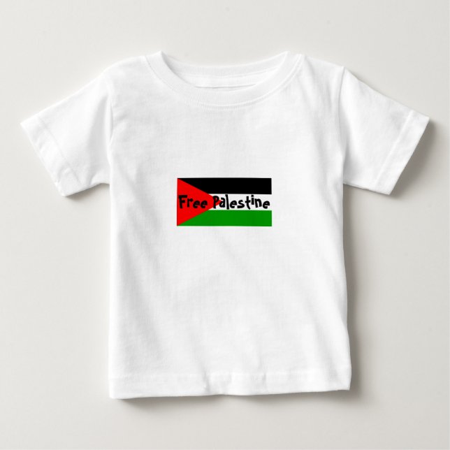 Free Palestine baby to toddler tee (Front)