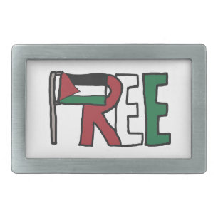 Free Palestine Belt Buckle