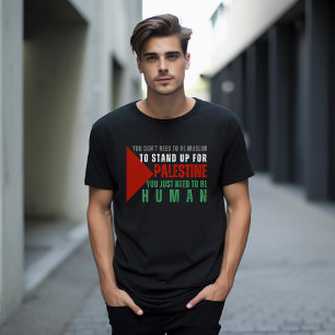 FREE PALESTINE black t-shirt for man