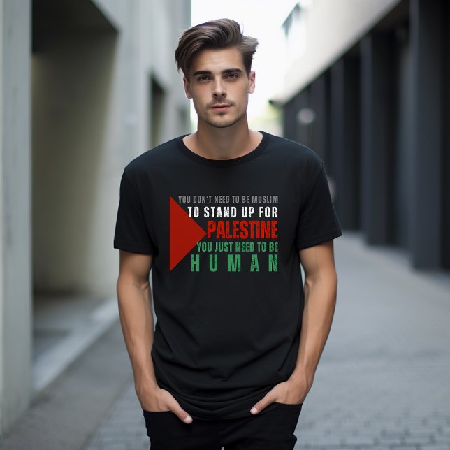 FREE PALESTINE black t-shirt for man (Creator Uploaded)