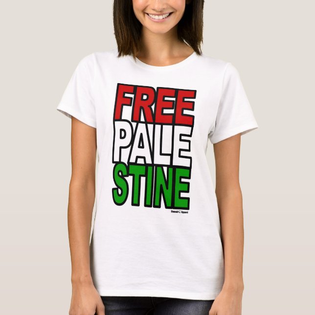 Free Palestine Block T-Shirt (Front)
