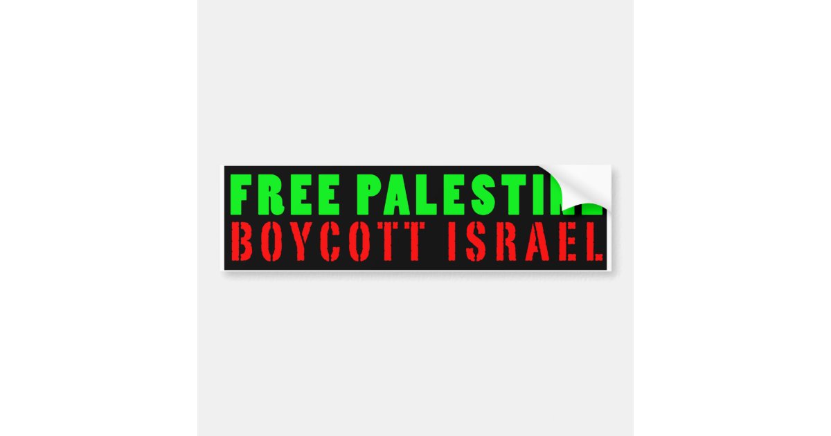 free-palestine-boycott-israel-bumper-sticker-zazzle