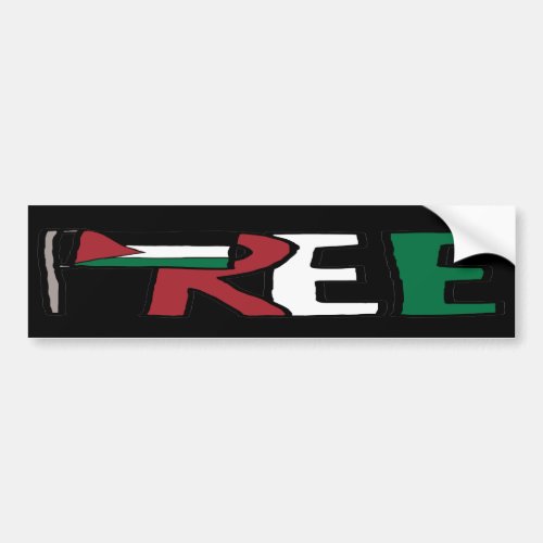 Free Palestine Bumper Sticker