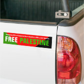 Free Palestine Bumper Sticker (On Truck)
