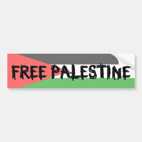 FREE PALESTINE Bumpersticker Bumper Sticker