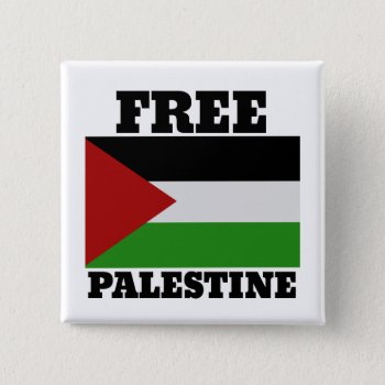 Free Palestine Button by BoogieMonst at Zazzle