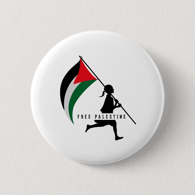 Free Palestine Button (Front)