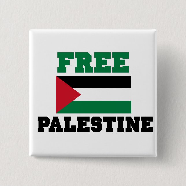 Free Palestine Button (Front)