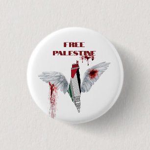 Free Palestine Button - Palestine Pin