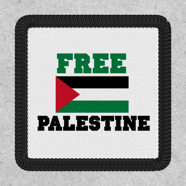 Free Palestine Button Patch (Front)
