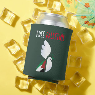 Free Palestine Can Cooler – Palestinian Flag 