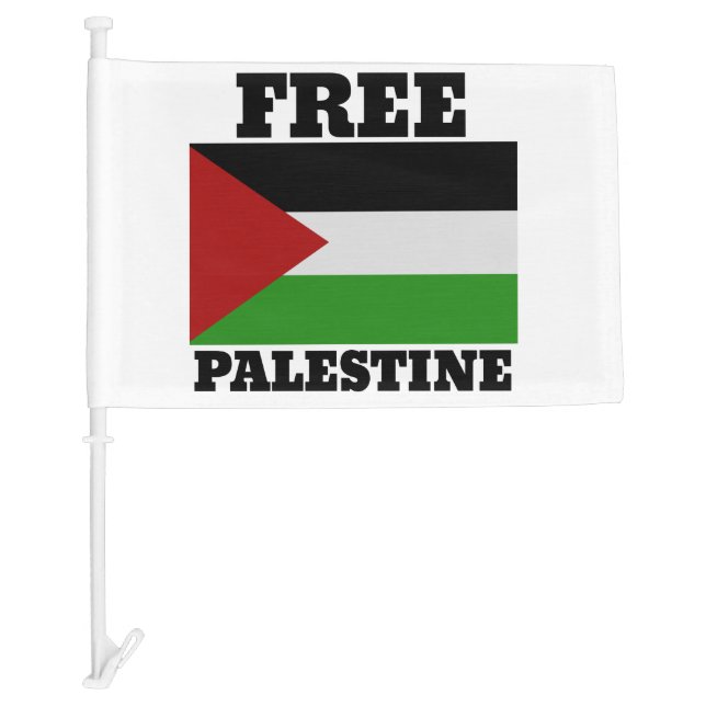 Free palestine car flag (Front)