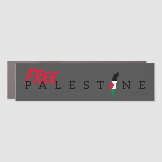Free Palestine Car Magnet (Front)