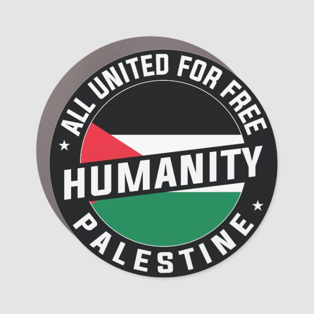Free Palestine Car Magnet (Front)