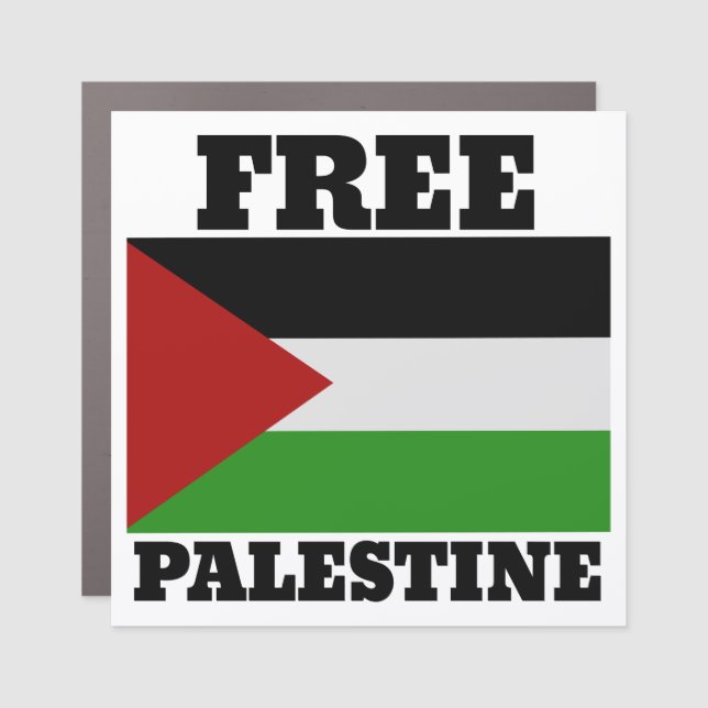 Free palestine car magnet (Front)