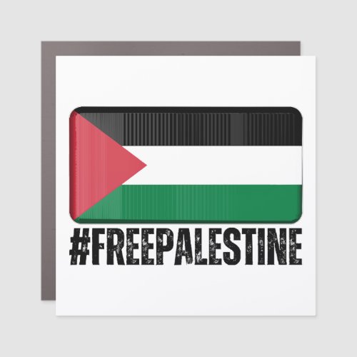 FREE PALESTINE  CAR MAGNET