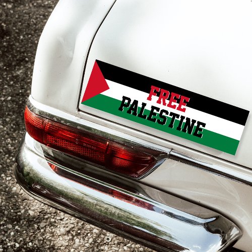 Free Palestine Car Magnet