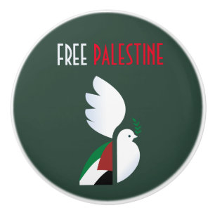 Free Palestine Ceramic Drawer Knob – Solidarity 