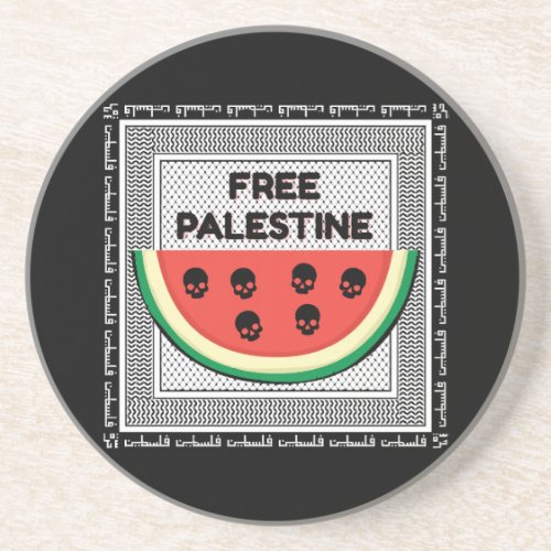 Free Palestine Coaster