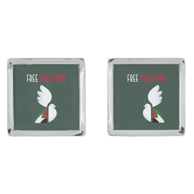 Free Palestine Cufflinks (Front)