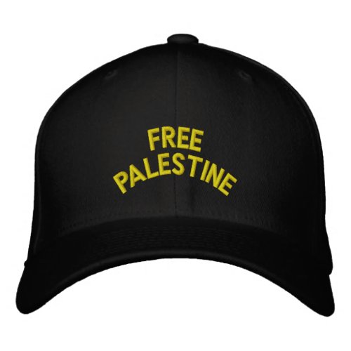 Free Palestine Custom Baseball Cap Black