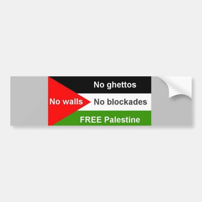 Free Palestine - Customized Bumper Sticker (Front)