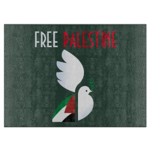Free Palestine Cutting Board – Palestinian Flag 