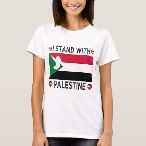Free Palestine End Apartheid Flag Fist Black  T_Shirt