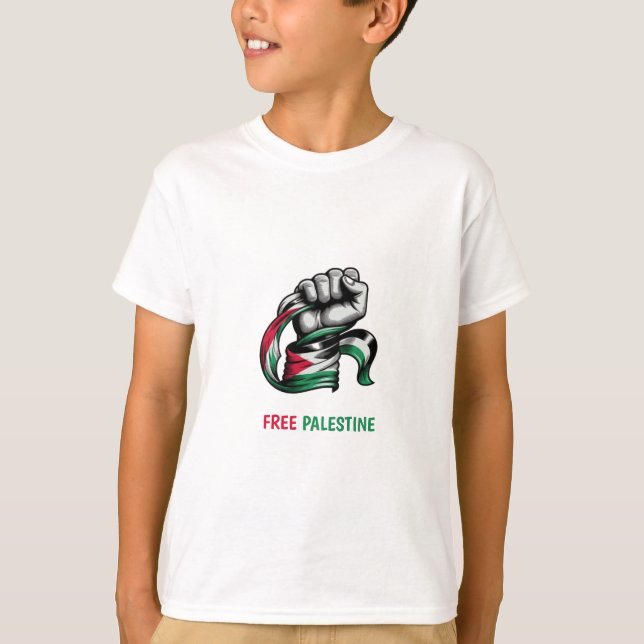 Free Palestine end apartheid Gaza T-Shirt (Front)