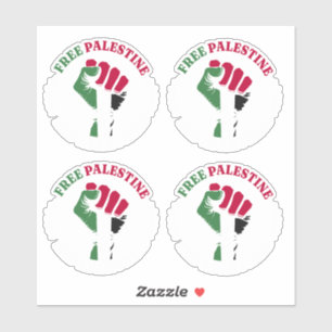 Free Palestine End Apartheid III Sticker