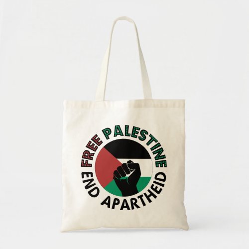 Free Palestine End Apartheid Palestine Flag Tote Bag