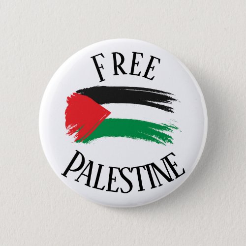 Free Palestine End Occupation Button Pin